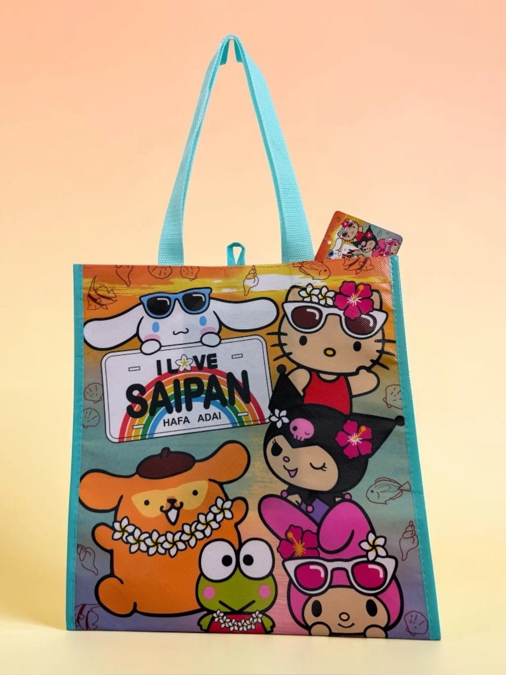 Sanrio ABC Store Saipan Exclusive Hello Kitty Kuromi Reusable Tote Bag NWT